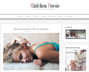 Mädchen Poesie